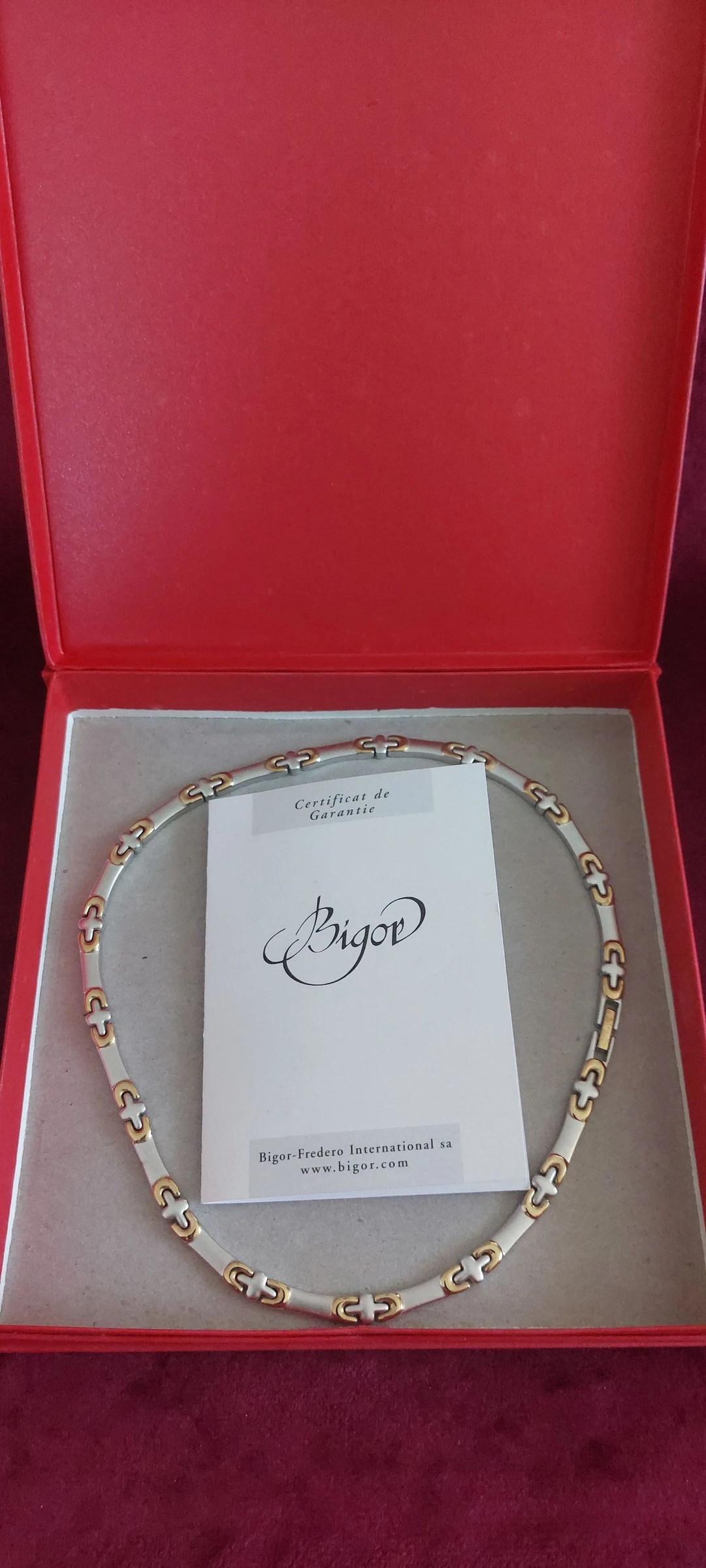 Bicolore Bigor halsketting - Elegant design - Met doos en certificaat – photo 2